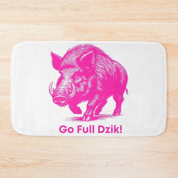Item preview, Go Full Dzik – Wild Boar Power Design - Hot Pink Edition designed and sold by AmberWit.