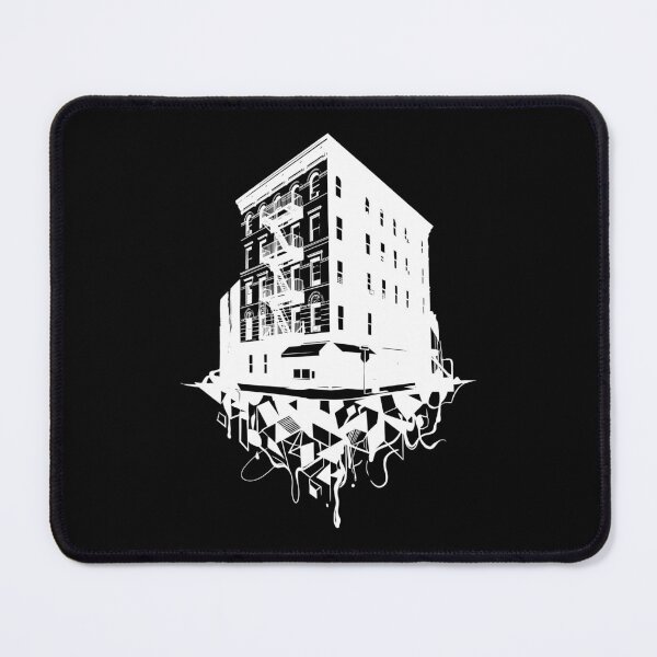 Item preview, Friends Apartment Building Noir Silhouette (White) designed and sold by Screen Lore.