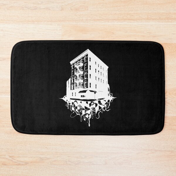 Item preview, Friends Apartment Building Noir Silhouette (White) designed and sold by Screen Lore.