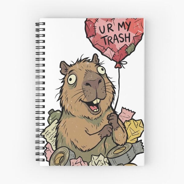 Item preview, Funny Capybara Valentine Ur My Trash Meme designed and sold by Bambear.
