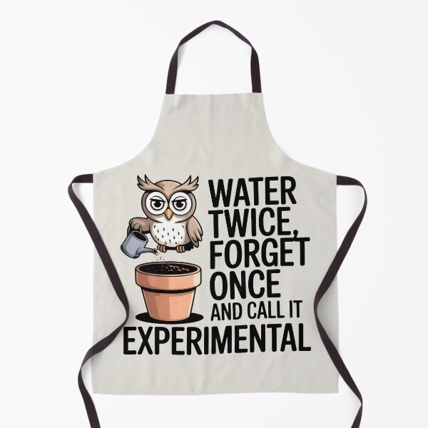 Item preview, Water Twice Forget Once Call It Experimental Funny Owl Gardener Art designed and sold by SplashTastic.
