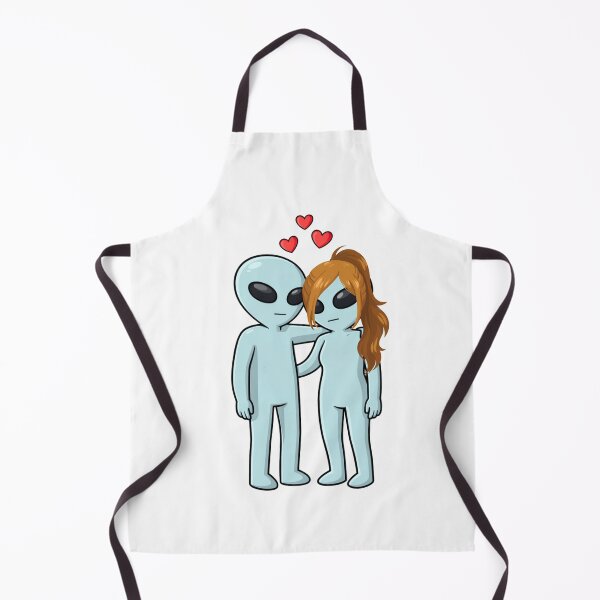 Item preview, Alien Couple Embrace – Minimalist Sci‑Fi Love designed and sold by Everyday Aliens.