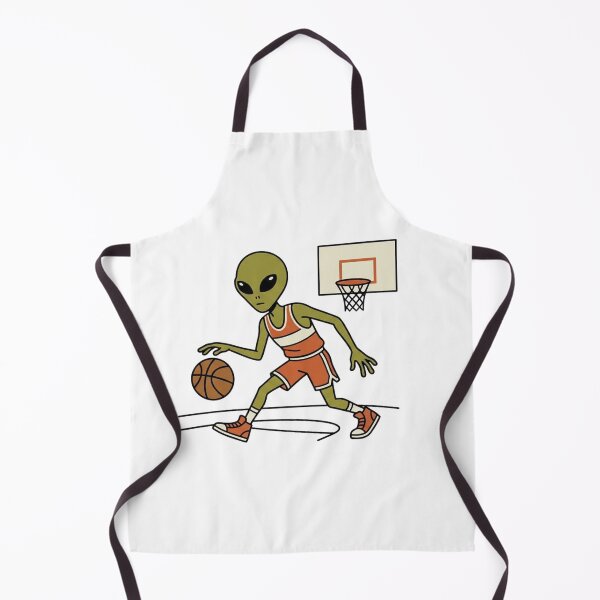 Item preview, Retro Alien Playing Basketball - Flat Mid-Century Modern Vector Illustration designed and sold by Everyday Aliens.