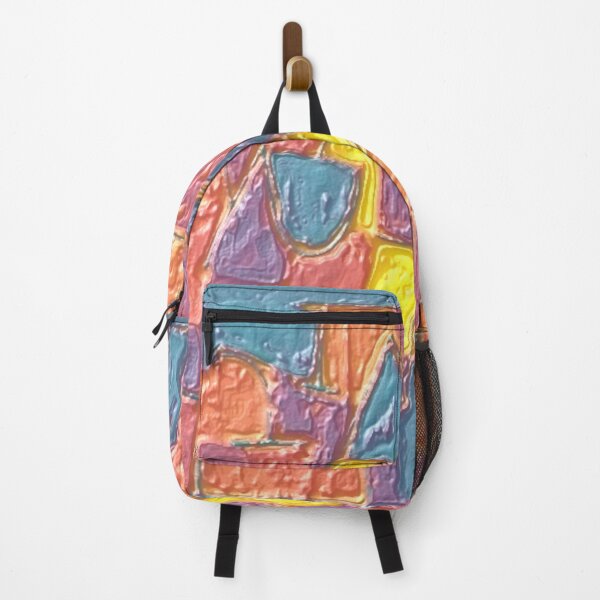 Item preview, blue monday trichrome plaster colorful geometric abstract design designed and sold by SmashingDeals.