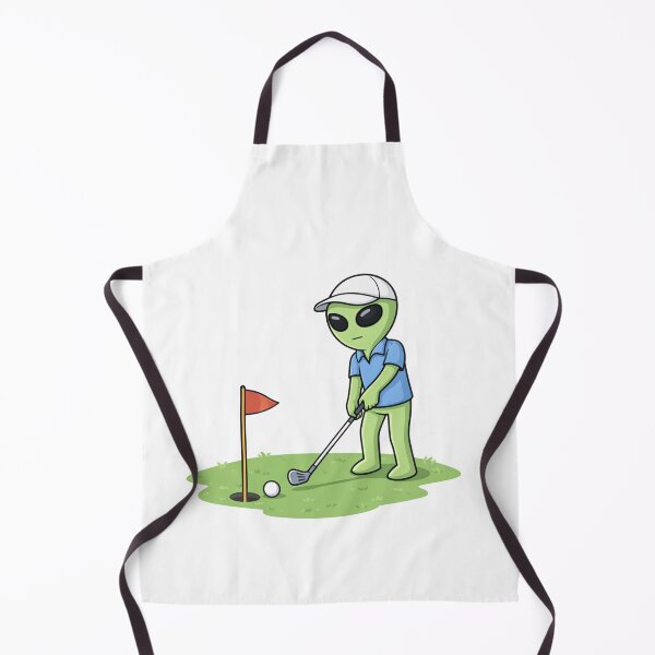 Item preview, Alien Playing Golf designed and sold by Everyday Aliens.