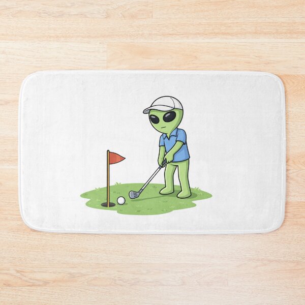 Item preview, Alien Playing Golf designed and sold by Everyday Aliens.