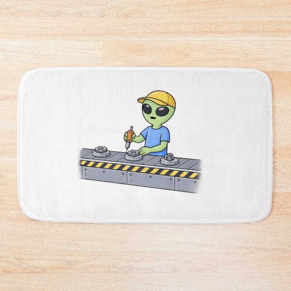 Item preview, Alien Working the Assembly Line designed and sold by Everyday Aliens.