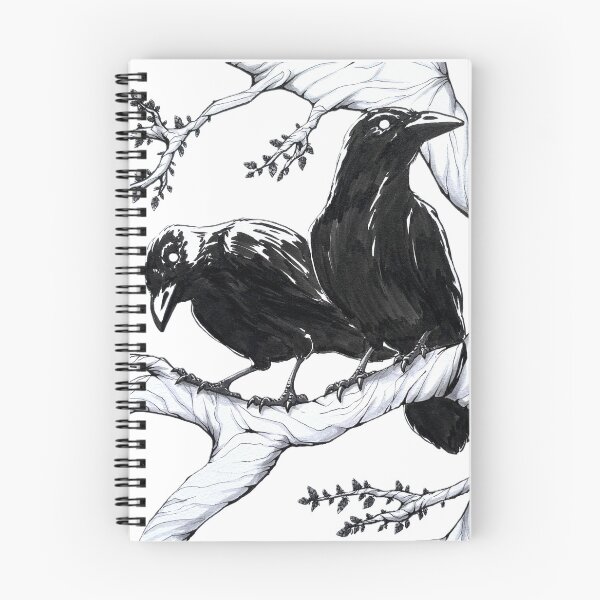 Item preview, Crows on a branch designed and sold by HBOriginalsArt.