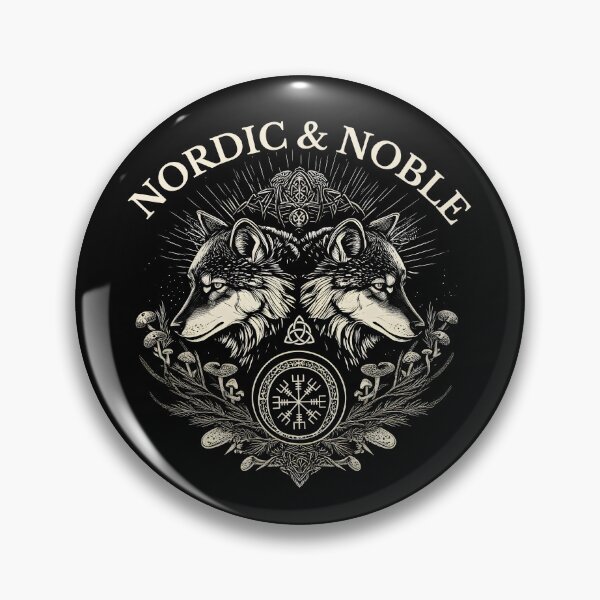 Item preview, Twin Wolf Emblem Nordic Heritage Design designed and sold by Place-Heritages.