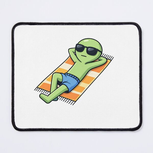 Item preview, Alien on a Beach Break designed and sold by Everyday Aliens.