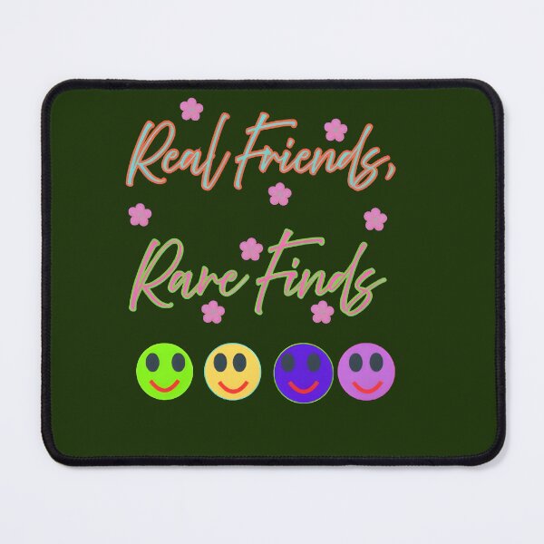 Item preview, Real Friends Rare Finds Friendship Quote Smiley Design designed and sold by HopeAndHustle.