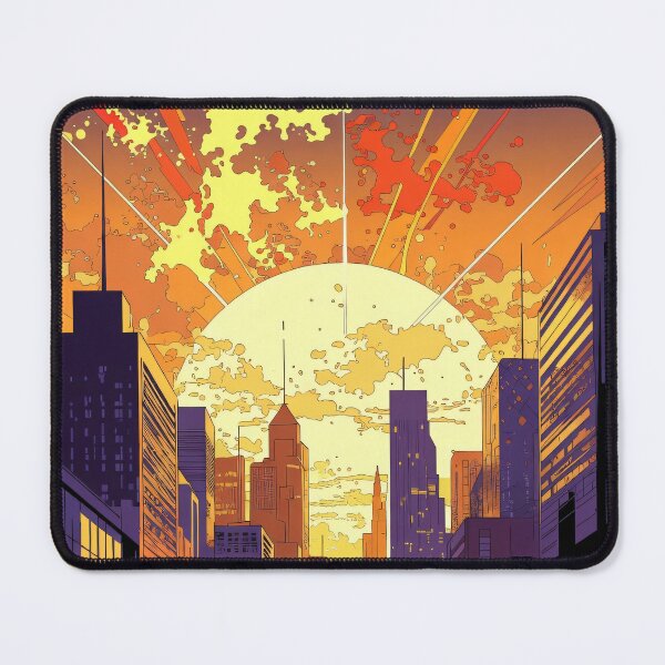 Item preview, Neon Sunset Street, Abstract Urban Sunset Road designed and sold by KiraChie.