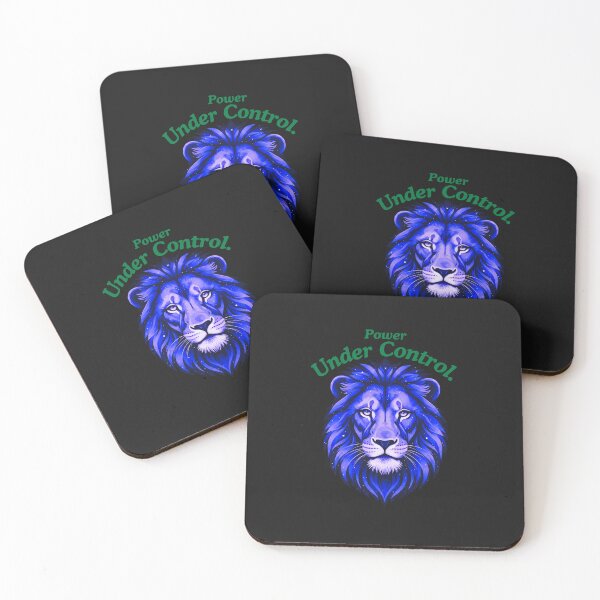 Item preview, Power Under Control Cosmic Lion Face – Minimal Authority Art designed and sold by AdicretorDesign.
