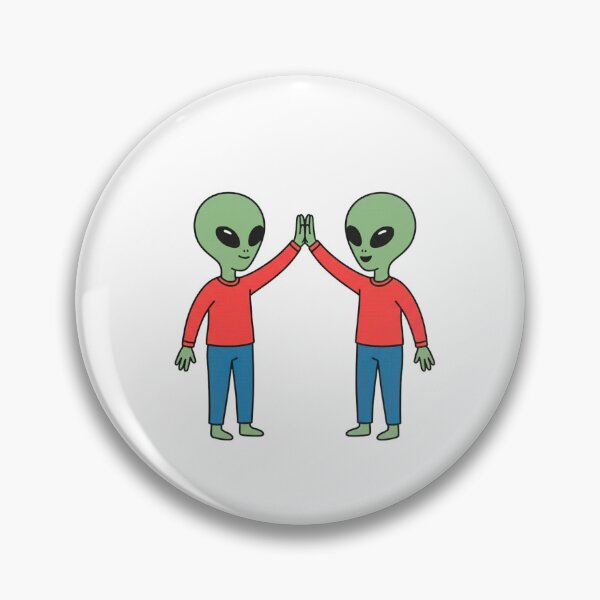 Item preview, Cosmic Two Aliens giving High Five designed and sold by Everyday Aliens.