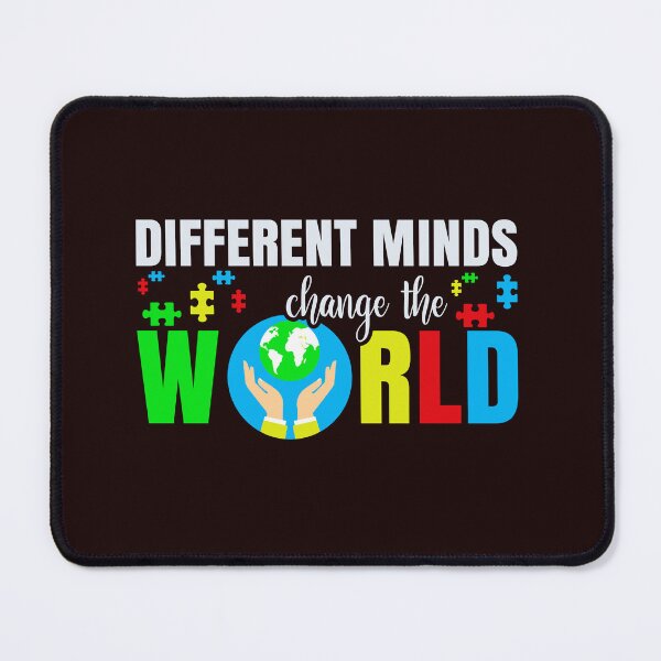 Item preview, Different Minds Change the World – Autism Awareness T-Shirt designed and sold by Grxcreation.