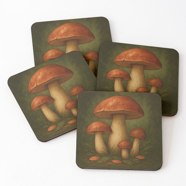 Item preview, Bolete Mushrooms Illustration designed and sold by T-pocket.