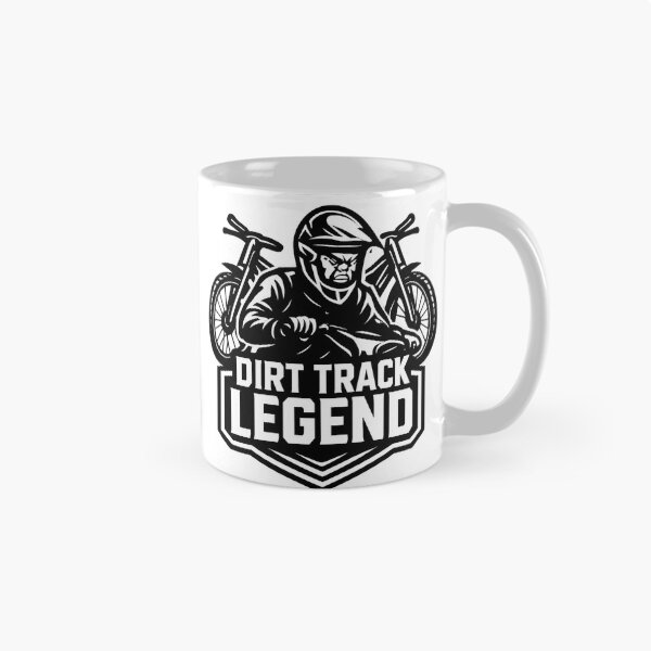 Item preview, DIRT TRACK LEGEND - Aggressive Speedway Rider Emblem designed and sold by MKreative Studio.