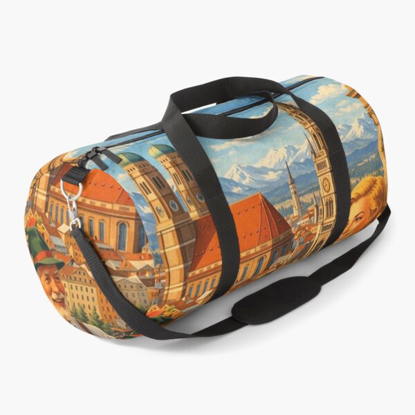 Item preview, Vintage Munich travel poster – Bavaria holiday design designed and sold by Mauswohn.