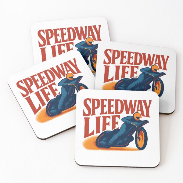 Item preview, SPEEDWAY LIFE - Bold Typographic Speedway Rider Design designed and sold by MKreative Studio.