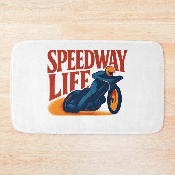 Item preview, SPEEDWAY LIFE - Bold Typographic Speedway Rider Design designed and sold by MKreative Studio.