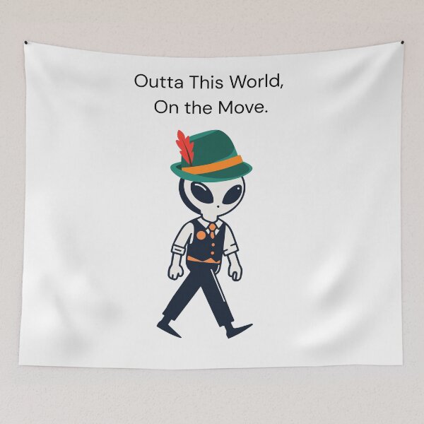Item preview, Outta This World,On The Move. designed and sold by Everyday Aliens.