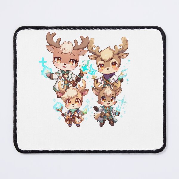 Item preview, Monzora – The Hartveil Healing Family | Cute Fantasy Deer Doctors Art designed and sold by Monzora.