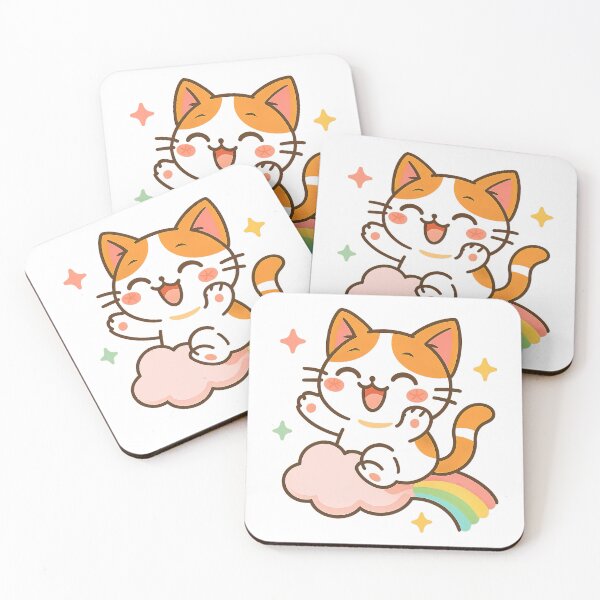 Item preview, Cute Anime Cat, Cute Kawaii Anime Cat designed and sold by graphic-genie.
