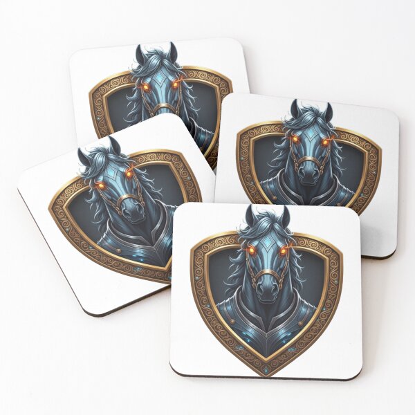 Item preview, Mystic Armored Horse Emblem designed and sold by Baby Adee Collective.