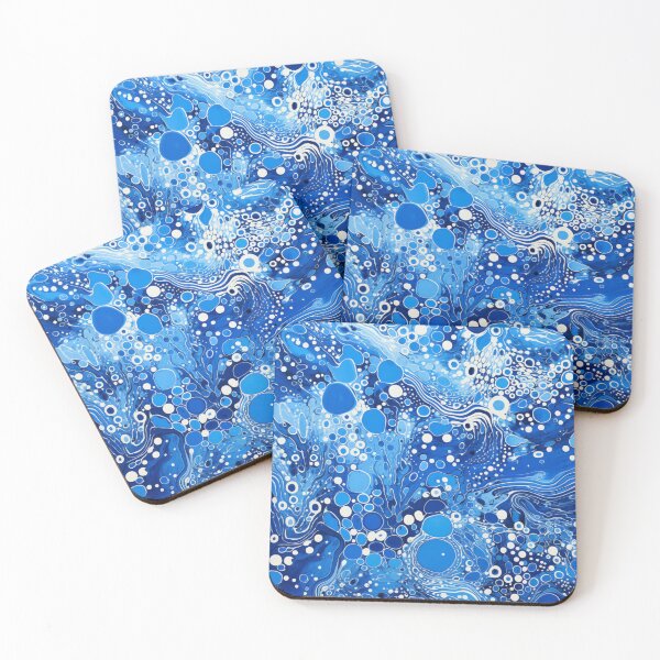 Item preview, Aboriginal Inspired Dot Art - Abstract Cold Water designed and sold by GrinGalore.