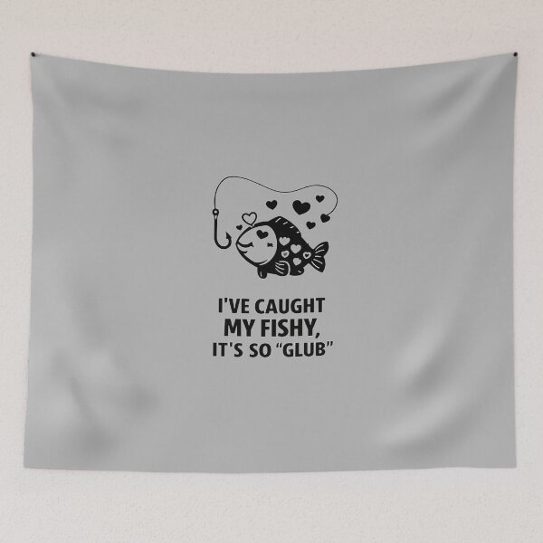 Item preview, I’ve Caught My Fishy – Funny Fishing Valentine Design designed and sold by Studio Yvonne .