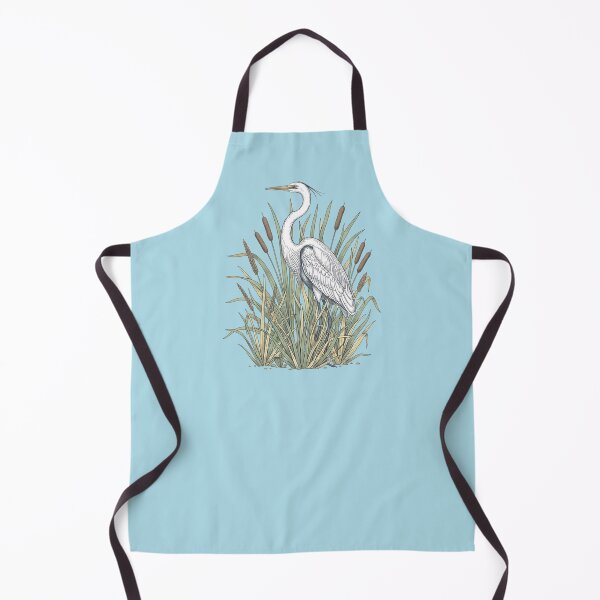 Item preview, Vintage Great White Egret Wetland Art designed and sold by BirdsnStuff.