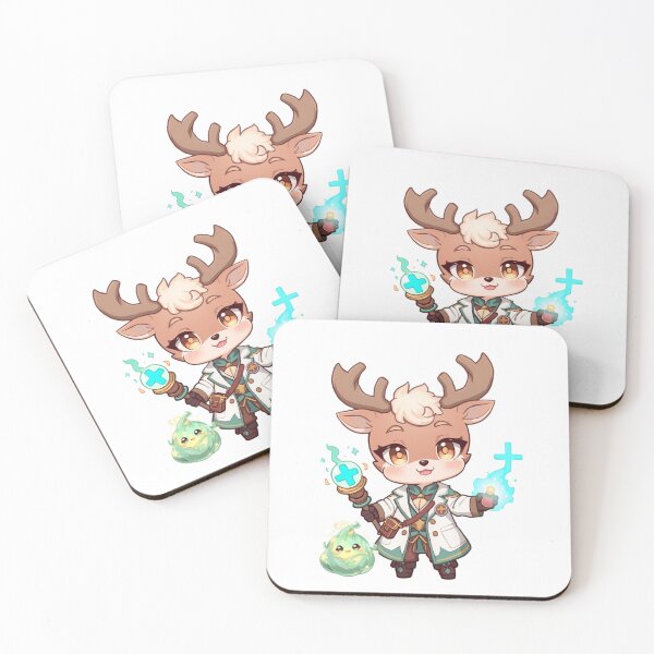 Item preview, Dr. Alder Hartveil – The Antler of Mercy | Fantasy Deer Doctor Healer Art designed and sold by Monzora.