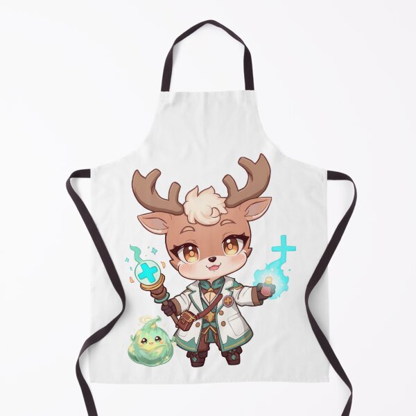 Item preview, Dr. Alder Hartveil – The Antler of Mercy | Fantasy Deer Doctor Healer Art designed and sold by Monzora.