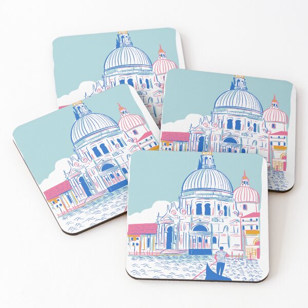 Item preview, Venice Gondola – St Mark’s Basilica Line Art Illustration designed and sold by Arctic frame studio.