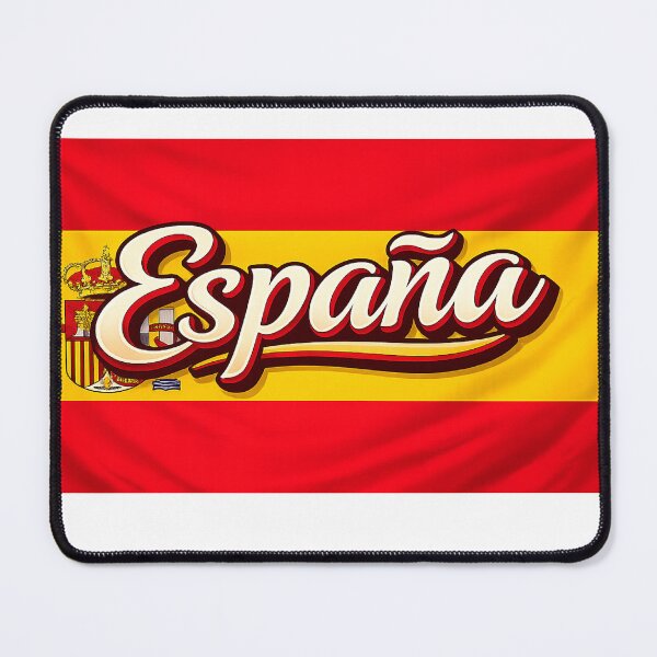Item preview, España Spanish Flag Typography – Spain National Pride Vintage Script Design designed and sold by GarnerSupplyCo.