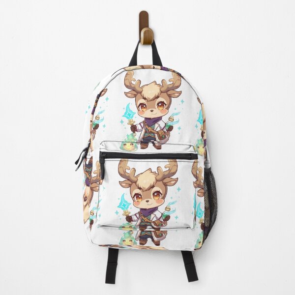 Item preview, Dr. Seren Hartveil – Healer of Gentle Light | Fantasy Deer Doctor Art designed and sold by Monzora.