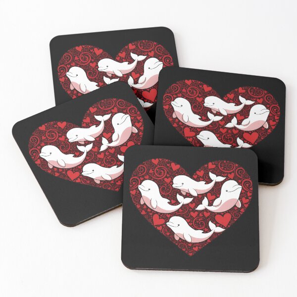 Item preview, Beluga Whales Valentine Days designed and sold by OlakunleOloroz.