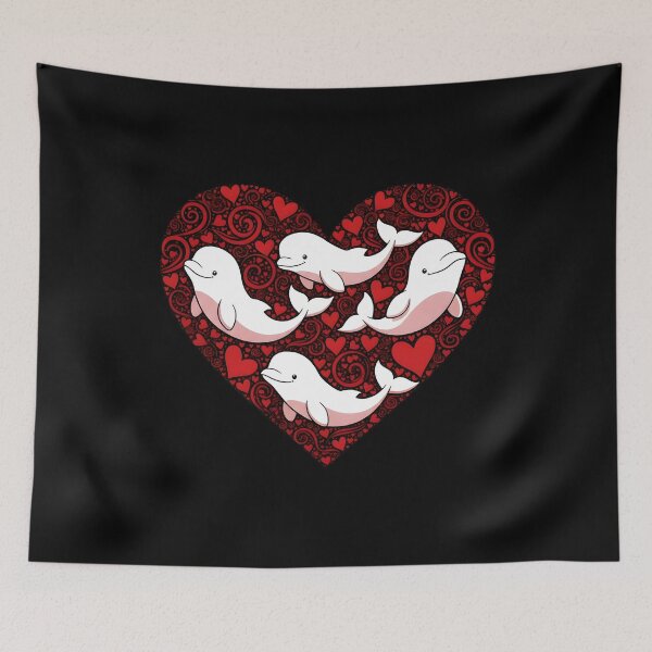Item preview, Beluga Whales Valentine Days designed and sold by OlakunleOloroz.