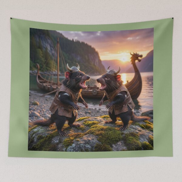 Item preview, Tasmanian Devil Vikings  designed and sold by Tridentulus.