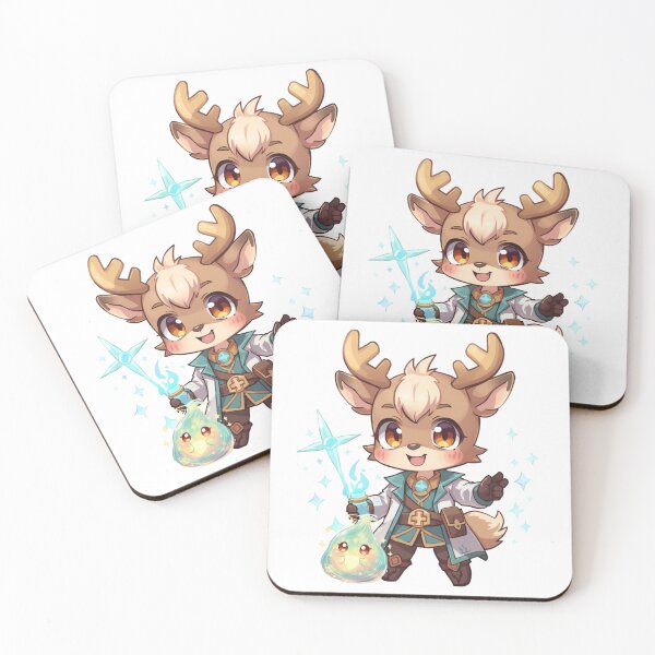 Item preview, Lioran Hartveil – Young Stag of Restoration | Fantasy Deer Healer Doctor designed and sold by Monzora.