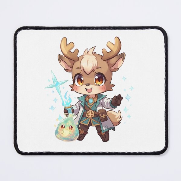 Item preview, Lioran Hartveil – Young Stag of Restoration | Fantasy Deer Healer Doctor designed and sold by Monzora.
