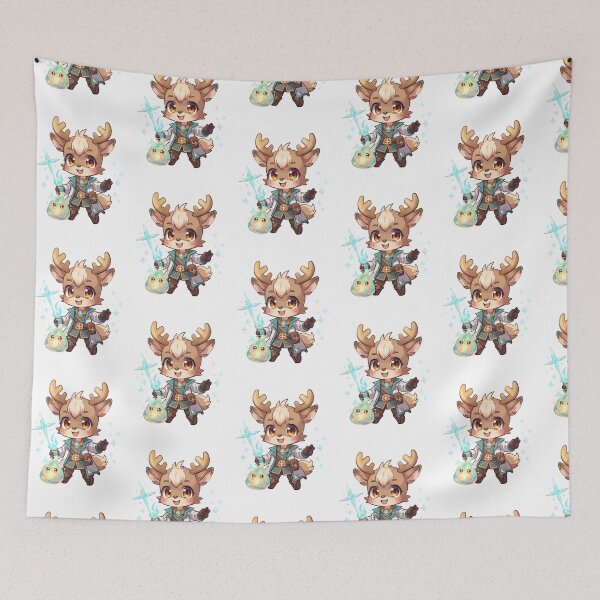 Item preview, Lioran Hartveil – Young Stag of Restoration | Fantasy Deer Healer Doctor designed and sold by Monzora.