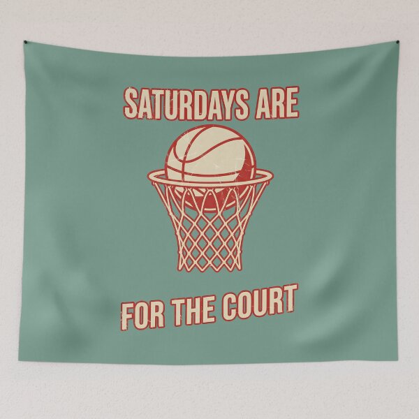 Item preview, Saturdays are for the court basketball quote designed and sold by AwesomeBeyondLimits.