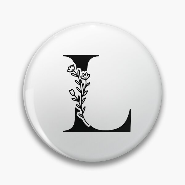 Item preview, Minimalist Floral Initial Illustration | Letter L Initial Monogram designed and sold by Crafted Lovies.