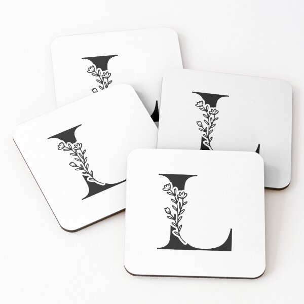 Item preview, Minimalist Floral Initial Illustration | Letter L Initial Monogram designed and sold by Crafted Lovies.