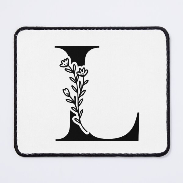 Item preview, Minimalist Floral Initial Illustration | Letter L Initial Monogram designed and sold by Crafted Lovies.