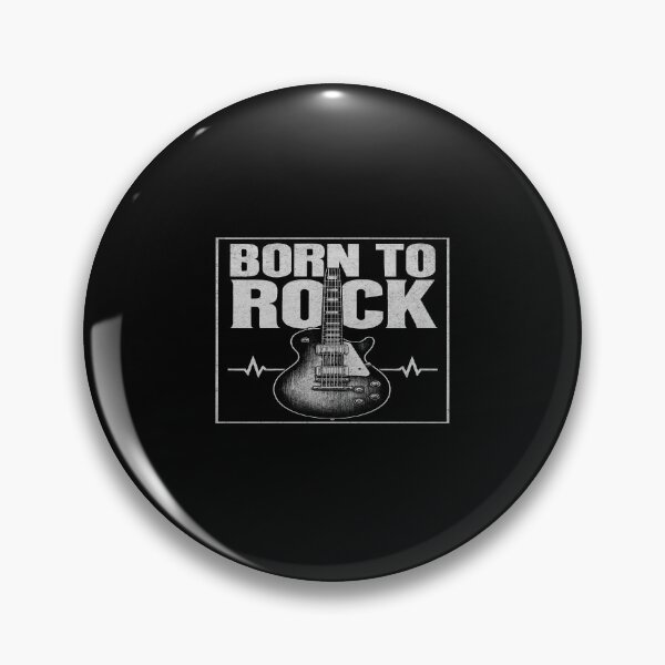 Item preview, Born to Rock Guitar Art – Vintage Monochrome Music Design for Rock Fans, Posters & Apparel designed and sold by Bright Nest Studio.