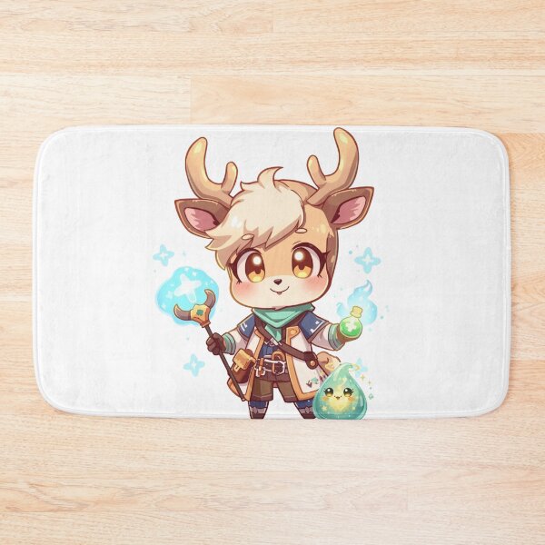 Item preview, Mira Hartveil – Apprentice of Healing Hope | Cute Fantasy Deer Healer Intern designed and sold by Monzora.