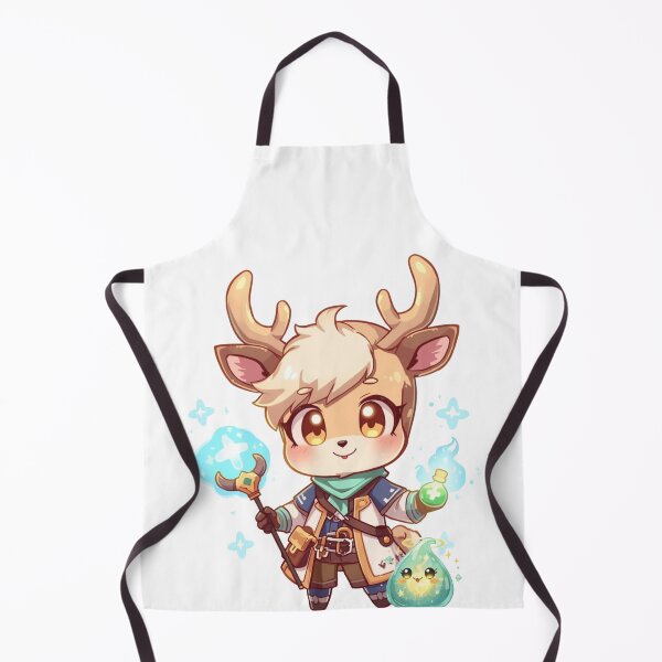 Item preview, Mira Hartveil – Apprentice of Healing Hope | Cute Fantasy Deer Healer Intern designed and sold by Monzora.