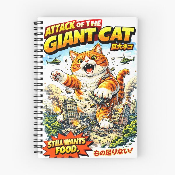 Item preview, Giant cat attack designed and sold by Remy490.